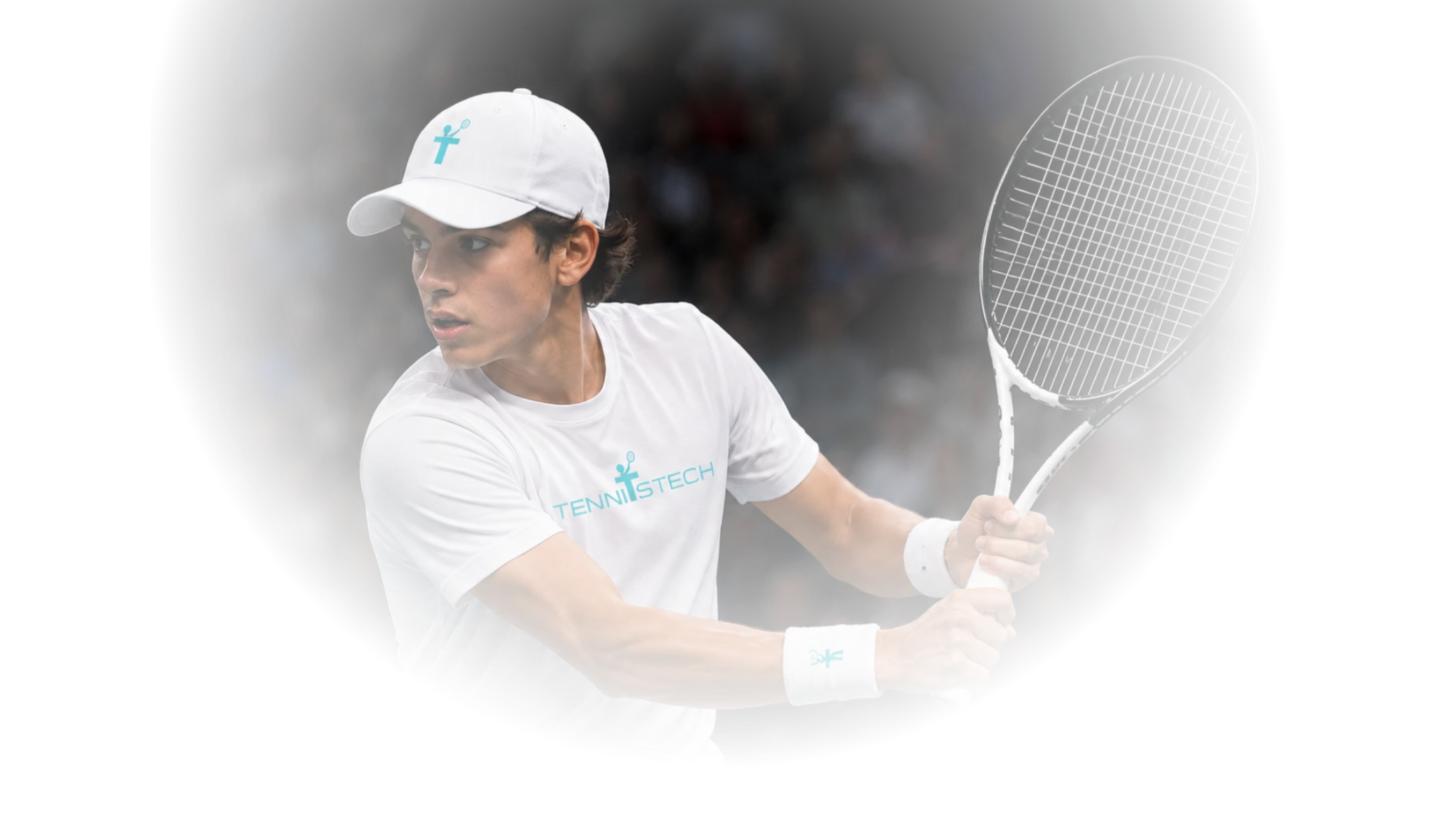 TennisTech player preparing a backhand